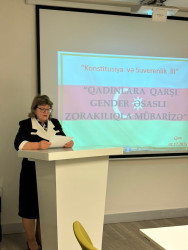 “Qadınlara qarşı Gender əsaslı zorakılıqla mübarizə” adlı növbəti maarifləndirici tədbir keçirilib