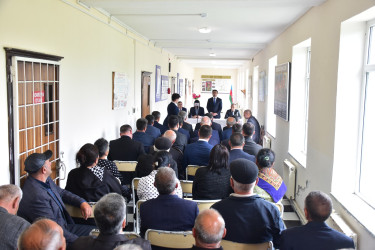 Qax Rayon İcra Hakimiyyətinin başçısı Elvin Paşayev Şıxlar kəndində səyyar qəbul keçirib