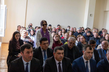 Qax Rayon İcra Hakimiyyətinin başçısı Elvin Paşayev Ləkit kəndində səyyar qəbul keçirib