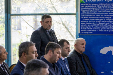 Qax Rayon İcra Hakimiyyətinin başçısı Elvin Paşayev Marsan kəndində səyyar qəbul keçirib