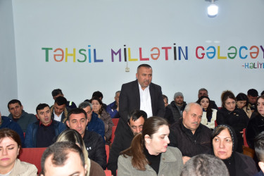 Qax Rayon İcra Hakimiyyətinin başçısı Elvin Paşayev Qaşqaçay kəndində sakinlərlə  görüşüb.