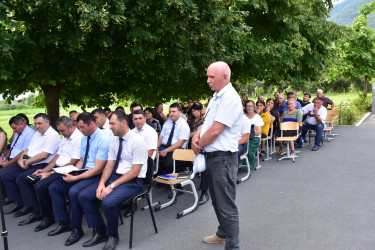 Qax Rayon İcra Hakimiyyətinin başçısı Elvin Paşayev Qaxbaş kəndində səyyar qəbul keçirib