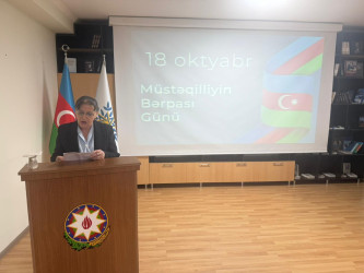Müstəqilliyimizin bərpası günü, yalnız keçmişi anmaq deyil, eyni zamanda gələcək üçün yeni hədəflər müəyyən etmək, müstəqil Azərbaycanı daha da irəlilətmək üçün bir imkandır