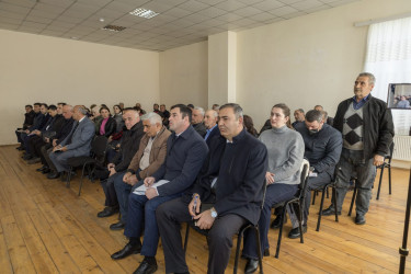 Qax Rayon İcra Hakimiyyətinin başçısı Elvin Paşayev Qorağan kəndində səyyar qəbul keçirib
