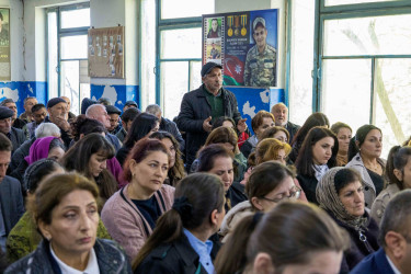 Qax Rayon İcra Hakimiyyətinin başçısı Elvin Paşayev Marsan kəndində səyyar qəbul keçirib