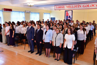 Qaxda müəllimlərin konfransı keçirilib