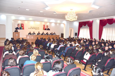 Qax rayonunun 2025-ci ilinin sosial-iqtisadi inkişafının yekunları və həmin müddətdə görülən işlər barədə Rayon İcra Hakimiyyəti başçısının hesabat yığıncağı keçirilib