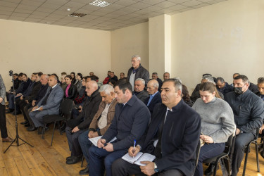 Qax Rayon İcra Hakimiyyətinin başçısı Elvin Paşayev Qorağan kəndində səyyar qəbul keçirib